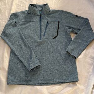 Blue Eddie Bauer Quarter-Zip Pullover